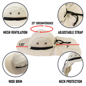 Outdoor Sun Hat - Khaki